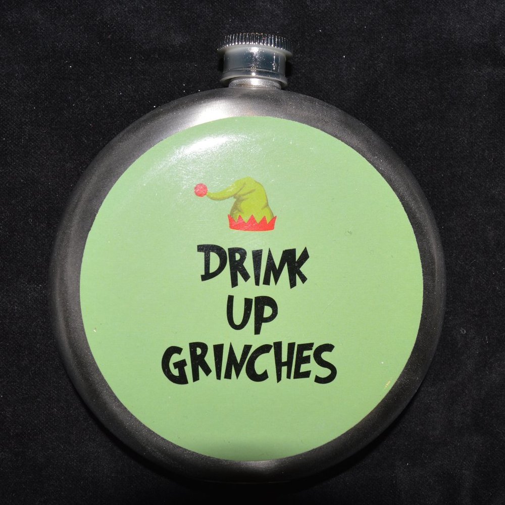 Wembley "Drink Up Grinches" Stainless Steel Flask